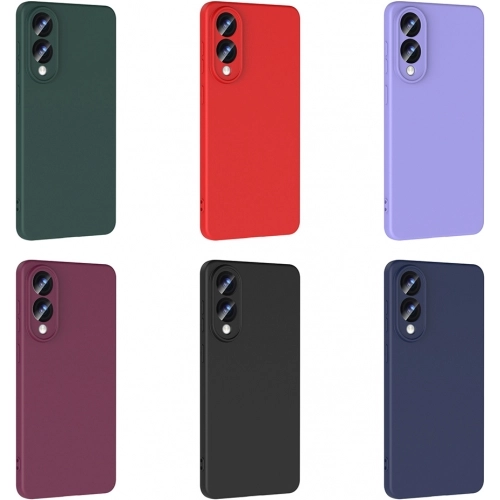 Samsung Galaxy S25 Edge Kılıf İçi Kadife Mat Mara Lansman Silikon Kapak  - Koyu Mor