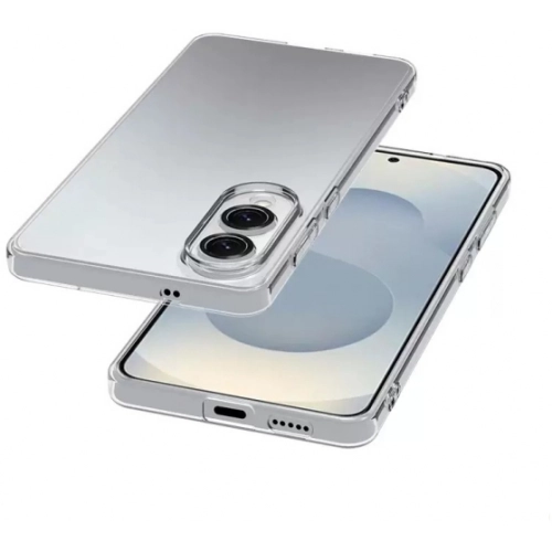 Samsung Galaxy S25 Edge Kılıf Kamera Korumalı Esnek Silikon Kapak - Şeffaf