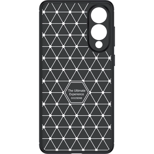 Samsung Galaxy S25 Edge Kılıf Silikon Parmak İzi Bırakmayan Karbon Soft Negro Kapak - Siyah