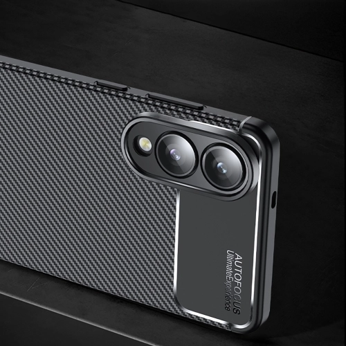 Samsung Galaxy S25 Edge Kılıf Silikon Parmak İzi Bırakmayan Karbon Soft Negro Kapak - Siyah