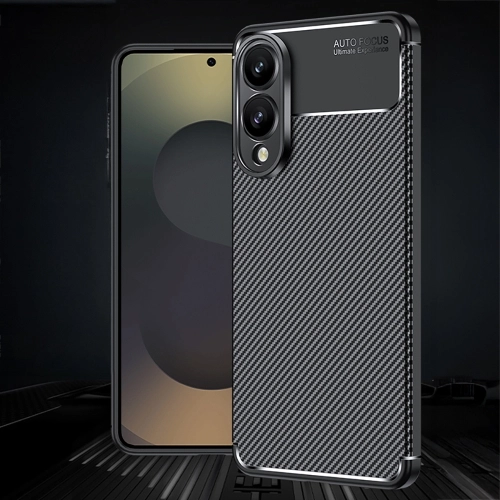 Samsung Galaxy S25 Edge Kılıf Silikon Parmak İzi Bırakmayan Karbon Soft Negro Kapak - Siyah