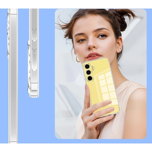 Samsung Galaxy S25 Kılıf Kamera Korumalı Esnek Silikon Kapak - Şeffaf