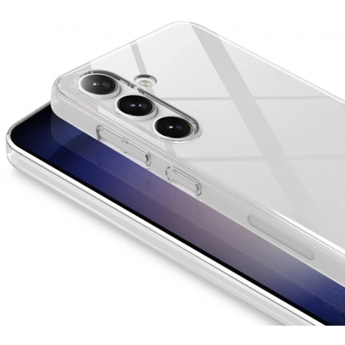 Samsung Galaxy S25 Kılıf Sert Arka Yüzey İnce Droga Kapak - Şeffaf