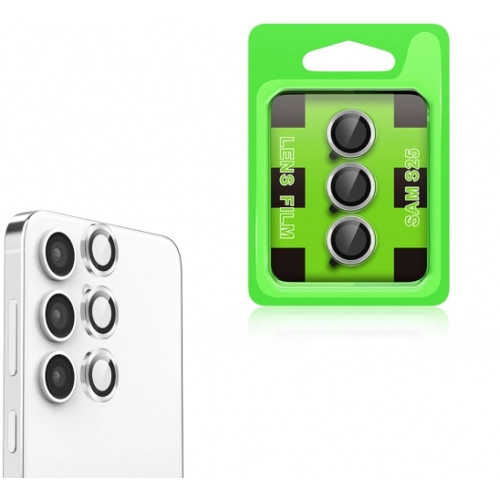 Samsung Galaxy S25 Lens Kamera Koruyucu Parmak İzi Bırakmaz CL-07 - Siyah