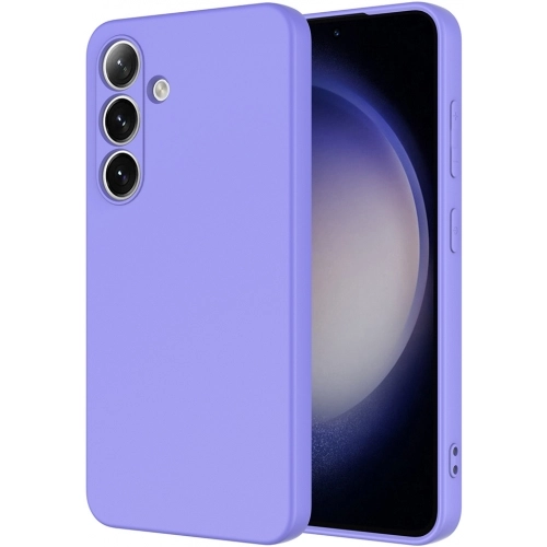 Samsung Galaxy S25 Plus Kılıf İçi Kadife Mat Mara Lansman Silikon Kapak  - Lila