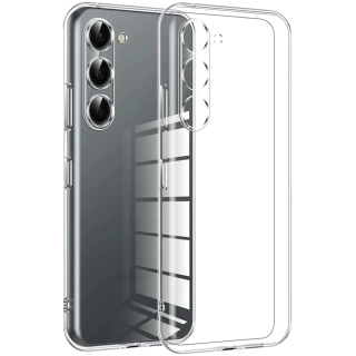 Samsung Galaxy S25 Plus Kılıf Kamera Korumalı Esnek Silikon Kapak - Şeffaf