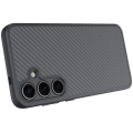 Samsung Galaxy S25 Plus Kılıf Magsafe Şarj Özellikli Karbon Fiber Tasarımlı Zore Elnino Kapak - Siyah