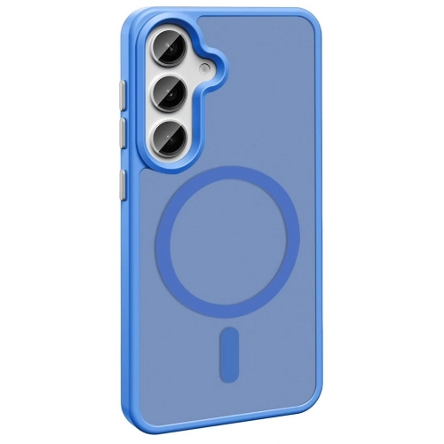 Samsung Galaxy S25 Plus Kılıf Magsafe Şarj Özellikli Renkli Mat Arka Yüzey Sio Kapak - Bej