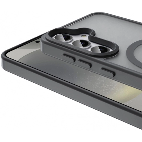 Samsung Galaxy S25 Plus Kılıf Magsafe Şarj Özellikli Renkli Mat Arka Yüzey Sio Kapak - Mavi