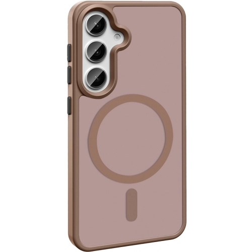 Samsung Galaxy S25 Plus Kılıf Magsafe Şarj Özellikli Renkli Mat Arka Yüzey Sio Kapak - Siyah