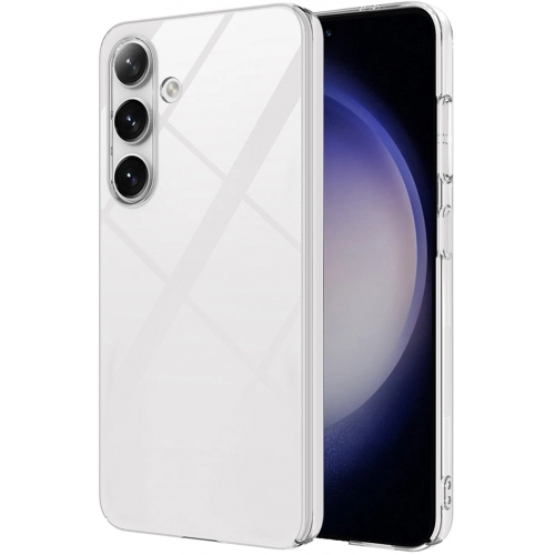 Samsung Galaxy S25 Plus Kılıf Sert Arka Yüzey İnce Droga Kapak - Şeffaf