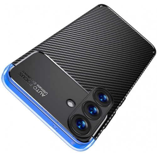 Samsung Galaxy S25 Plus Kılıf Silikon Parmak İzi Bırakmayan Karbon Soft Negro Kapak - Siyah