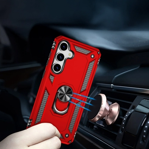 Samsung Galaxy S25 Plus Kılıf Zırhlı Standlı Silikon Sürgülü Kamera Korumalı Tank Kapak - Siyah