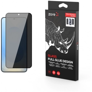 Samsung Galaxy S25 Plus Kırılmaz Cam Ekran Koruyucu Hayalet Premium Toz Önleyicili Rika Privacy Glass - Siyah