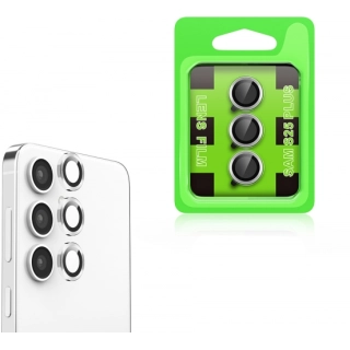 Samsung Galaxy S25 Plus Lens Kamera Koruyucu Parmak İzi Bırakmaz CL-07 - Gümüş