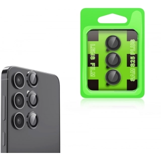 Samsung Galaxy S25 Plus Lens Kamera Koruyucu Parmak İzi Bırakmaz CL-07 - Siyah