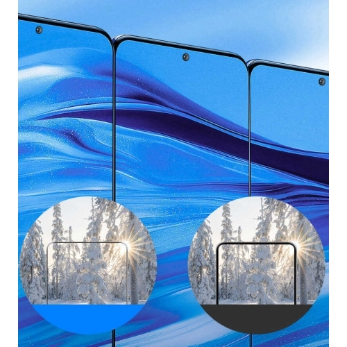 Samsung Galaxy S25 Ultra Ekran Koruyucu Tam Kaplayan Kenarları Kırılmaya Dayanıklı Cam - Siyah