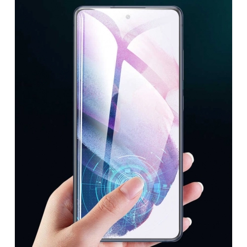 Samsung Galaxy S25 Ultra Ekran Koruyucu Tam Kaplayan Kenarları Kırılmaya Dayanıklı Cam - Siyah