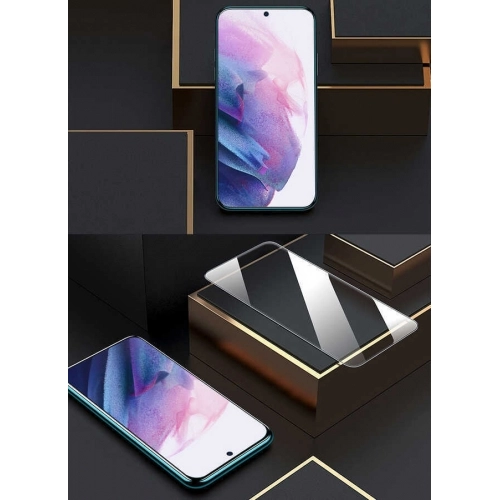 Samsung Galaxy S25 Ultra Ekran Koruyucu Tam Kaplayan Kenarları Kırılmaya Dayanıklı Cam - Siyah