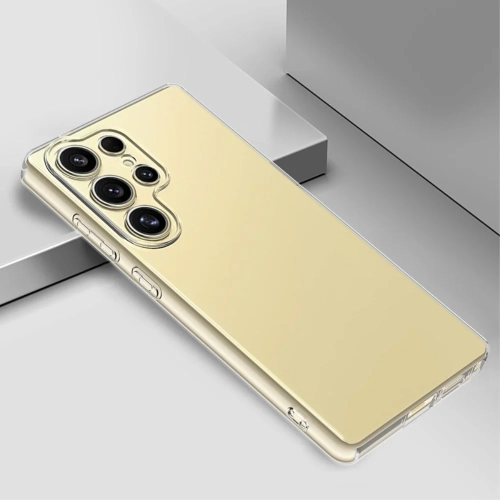 Samsung Galaxy S25 Ultra Kılıf Kamera Korumalı Esnek Silikon Kapak - Şeffaf