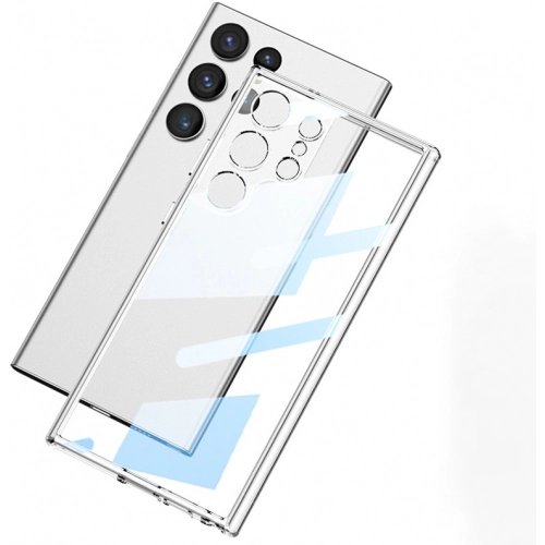 Samsung Galaxy S25 Ultra Kılıf Kamera Korumalı Esnek Silikon Kapak - Şeffaf