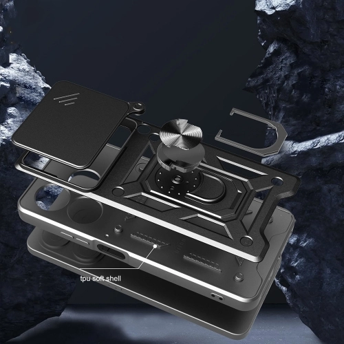 Samsung Galaxy S25 Ultra Kılıf Magsafe Şarj Özellikli Şeffaf Sert PC Embos Kapak - Şeffaf