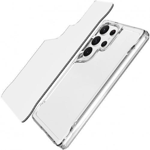 Samsung Galaxy S25 Ultra Kılıf Şeffaf TPU Kenarları Esnek Crystal T-Max Kapak - Şeffaf