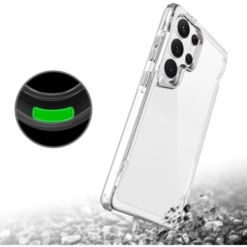 Samsung Galaxy S25 Ultra Kılıf Şeffaf TPU Kenarları Esnek Crystal T-Max Kapak - Şeffaf