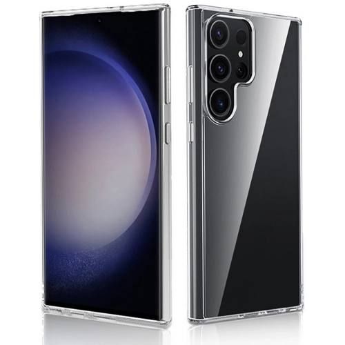 Samsung Galaxy S25 Ultra Kılıf Sert Arka Yüzey İnce Droga Kapak - Şeffaf