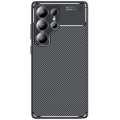 Samsung Galaxy S25 Ultra Kılıf Silikon Parmak İzi Bırakmayan Karbon Soft Negro Kapak - Siyah