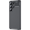 Samsung Galaxy S25 Ultra Kılıf Silikon Parmak İzi Bırakmayan Karbon Soft Negro Kapak - Siyah