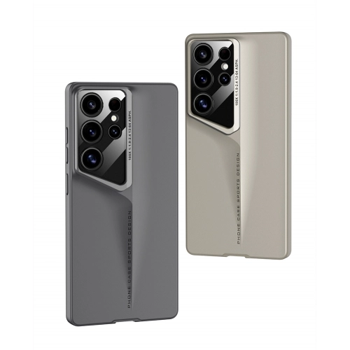 Samsung Galaxy S25 Ultra Kılıf Ultra İnce Kameralı Korumalı Sert Rubber Procase Kapak - Gold