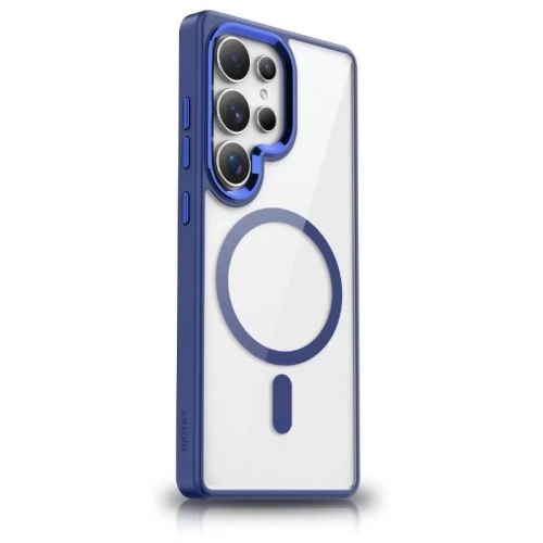 Samsung Galaxy S25 Ultra Kılıf Wireless Şarj Özellikli Zore Krom Magsafe Silikon Kapak - Siyah