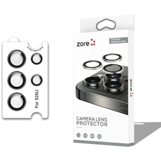 Samsung Galaxy S25 Ultra Lens Kamera Koruyucu Parmak İzi Bırakmayan Anti-Reflective CL-12 - Siyah