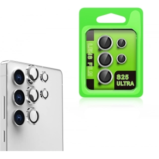 Samsung Galaxy S25 Ultra Lens Kamera Koruyucu Parmak İzi Bırakmaz CL-07 - Gümüş