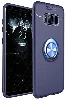 Samsung Galaxy S8 Kılıf Auto Focus Serisi Soft Premium Standlı Yüzüklü Kapak - Mavi