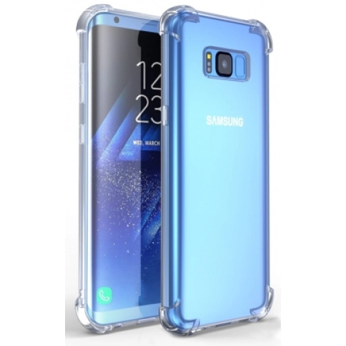 Samsung Galaxy S8 Plus Kılıf Silikon Köşe Korumalı Airbag Darbe Emici Kapak - Şeffaf