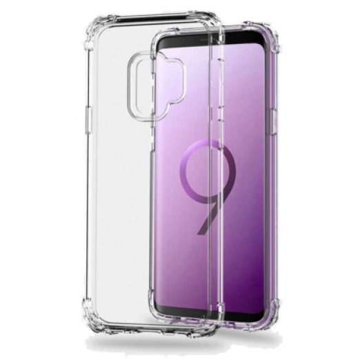 Samsung Galaxy S9 Kılıf Silikon Köşe Korumalı Airbag Darbe Emici Kapak - Şeffaf