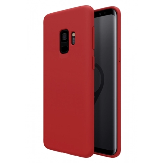 Samsung Galaxy S9 Kılıf İnce Soft Mat Renkli Esnek Silikon Kapak - Bordo