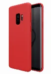 Samsung Galaxy S9 Kılıf İnce Mat Esnek Silikon - Kırmızı