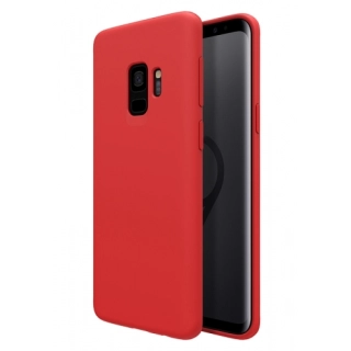 Samsung Galaxy S9 Kılıf İnce Soft Mat Renkli Esnek Silikon Kapak - Kırmızı