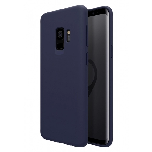 Samsung Galaxy S9 Kılıf İnce Soft Mat Renkli Esnek Silikon Kapak - Lacivert