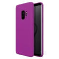 Samsung Galaxy S9 Kılıf İnce Soft Mat Renkli Esnek Silikon Kapak - Mor
