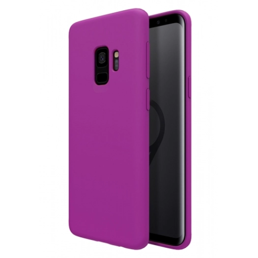 Samsung Galaxy S9 Kılıf İnce Soft Mat Renkli Esnek Silikon Kapak - Mor