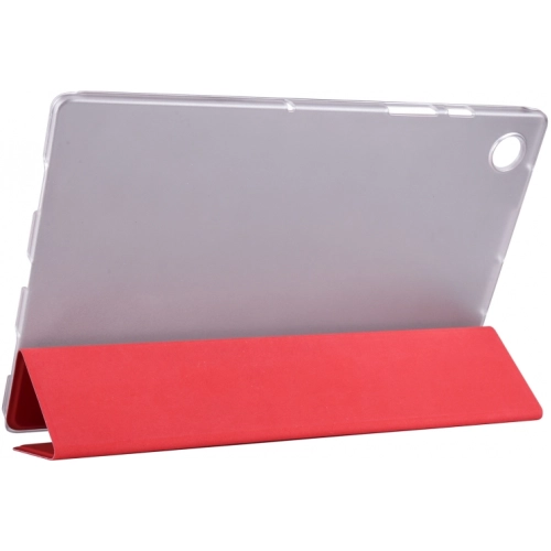 Samsung Galaxy Tab A 10.1 2016 - P580 Tablet Kılıfı Standlı Smart Cover Kapak - Kırmızı