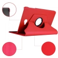 Samsung Galaxy Tab A 10.1 (T580) Tablet Kılıfı 360 Derece Dönebilen Standlı Kapak - Kırmızı