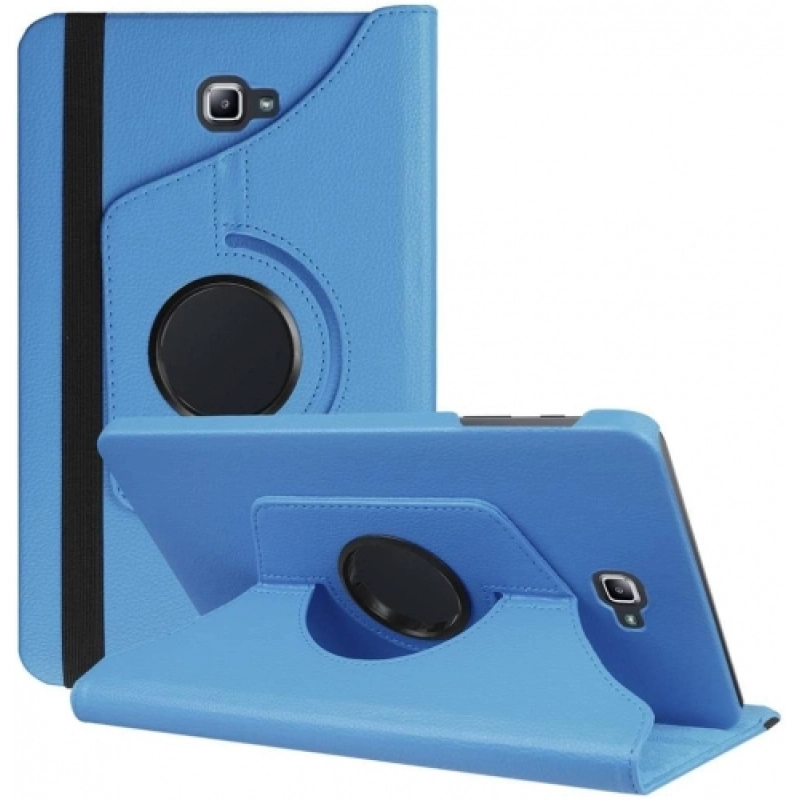 Samsung Galaxy Tab A 10.1 2016 - P580 Tablet Kılıfı Standlı Smart Cover Kapak - Siyah