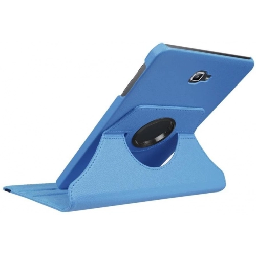 Samsung Galaxy Tab A 10.1 (T580) Tablet Kılıfı 360 Derece Dönebilen Standlı Kapak - Mavi