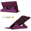 Samsung Galaxy Tab A 10.1 (T580) Tablet Kılıfı 360 Derece Dönebilen Standlı Kapak - Mor