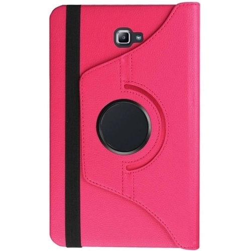 Samsung Galaxy Tab A 10.1 (T580) Tablet Kılıfı 360 Derece Dönebilen Standlı Kapak - Pembe